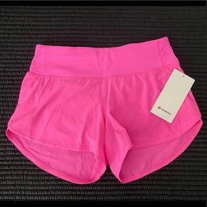 Lululemon Speed Up Shorts 4” Dark Prism Pink Size 6